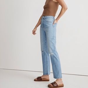 Madewell The Perfect Vintage Straight Jean in Westanna Wash Size 27 NWT